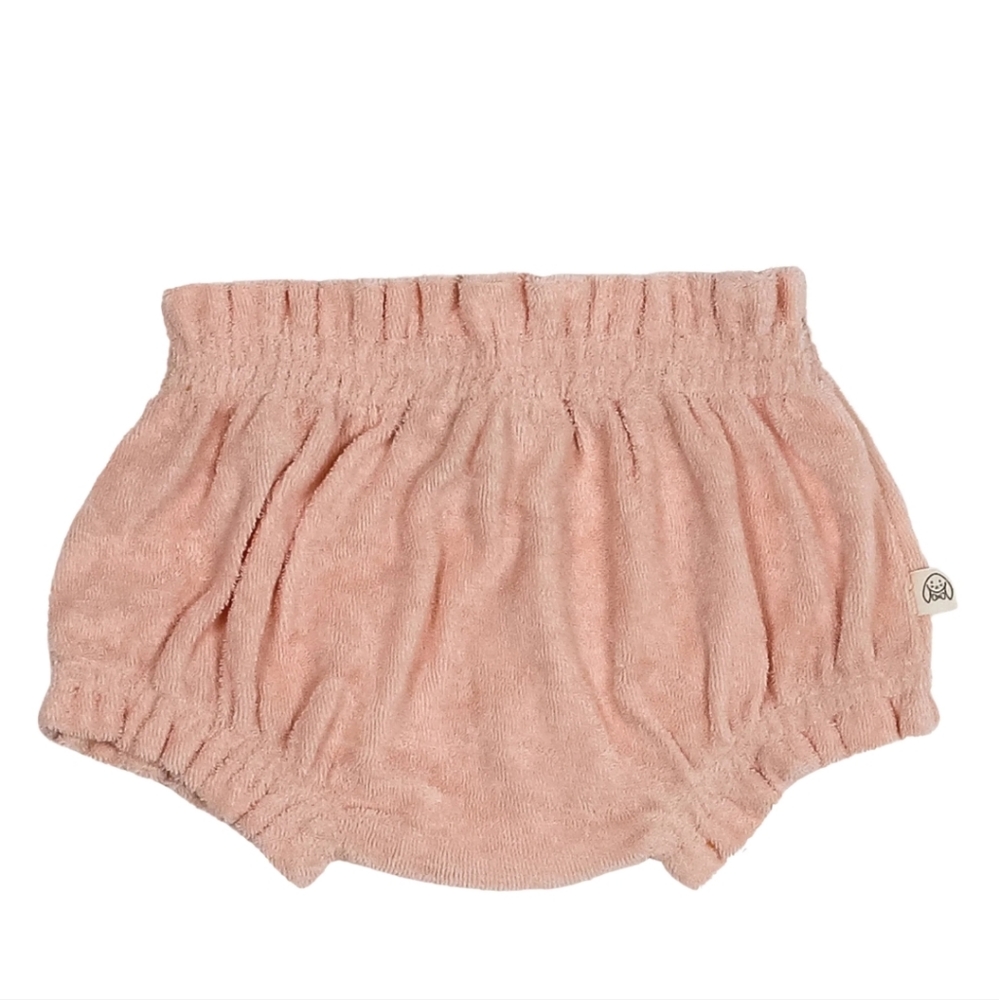 Smocked Terry Bloomer - PINK